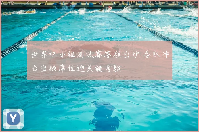 世界杯小组淘汰赛赛程出炉 各队冲击出线席位迎关键考验